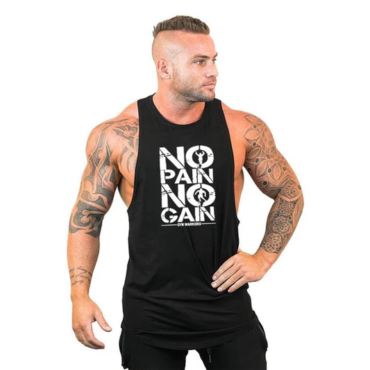 Mens Bodybuilding Hooded Tank Top