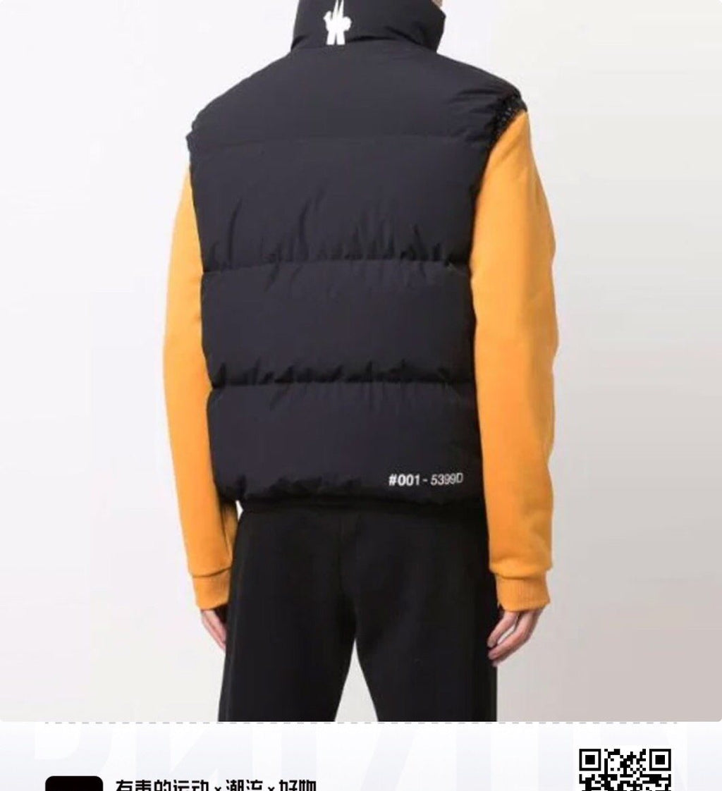 Moncler Black Quilted Down Vest