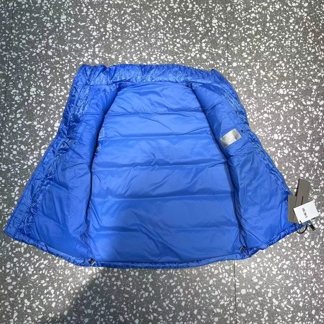 Dior All-Over Pattern Quilted Down Vest