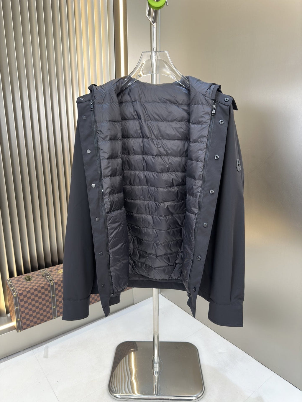 Moncler 2-in-1 Detachable Quilted-Liner Coat