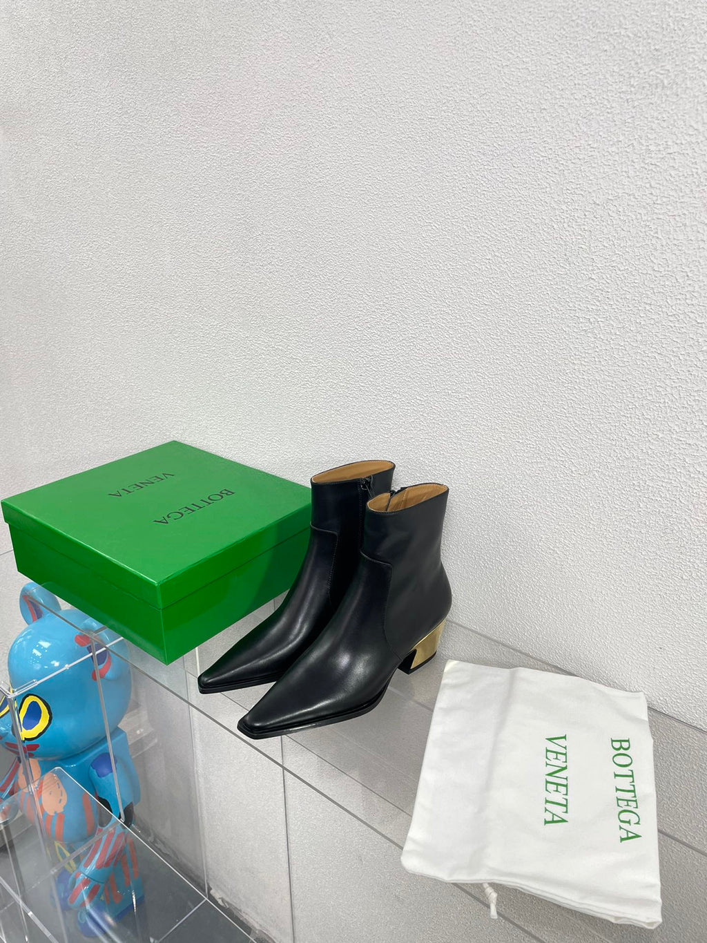 TEX ANKLE BOOT IN BLACK CALFSKIN