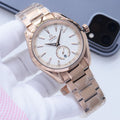 Omega Rose Gold White Dial Bracelet Watch