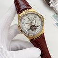 OMEGA White Dial Gold-Tone Watch