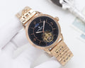 Patek Philippe Rose Gold Black Dial Bracelet Watch