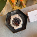 Casio White Black Strap Watch