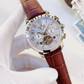 Patek Philippe White Open-Heart Watch